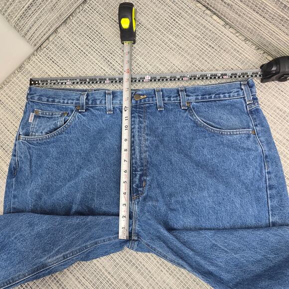 Carhartt Jeans Mens 44x32 Relaxed Fit Straight Leg Blue Denim Gorpcore Workwear - Picture 5 of 12